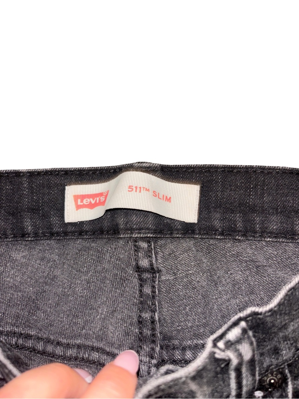 Levi’s 511 Slim Jeans Boys 18 Reg (Fits Adult Men / Women 29x29) Black - Picture 4 of 6